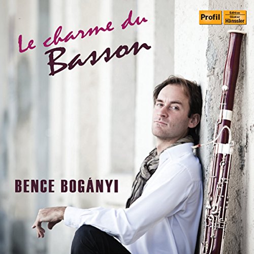 CD cover featuring a man with a bassoon, titled “Le charme du Basson.”