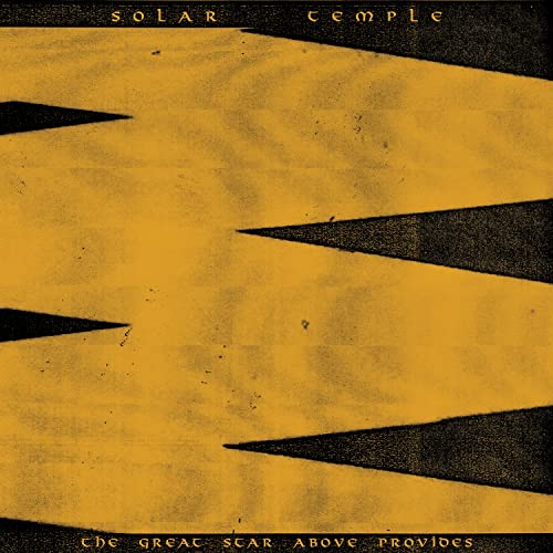 Yellow and black abstract album cover for Solar Temple's live CD.