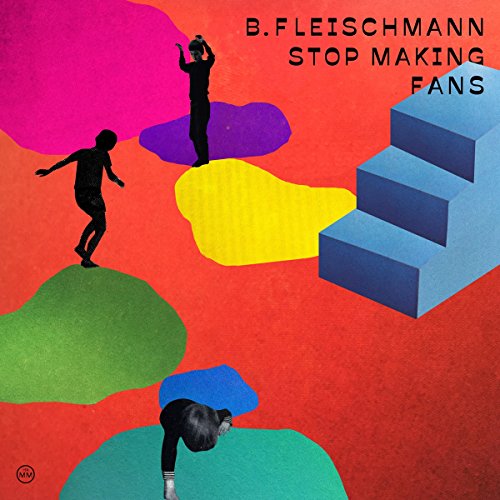 CD cover with silhouetted figures and colorful abstract shapes.