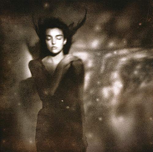 Sepia-toned album cover featuring a person with closed eyes and dark clothing.