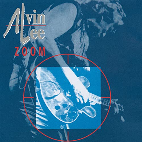 Alvin Lee album cover, “Zoom”, featuring a guitarist and crosshairs.