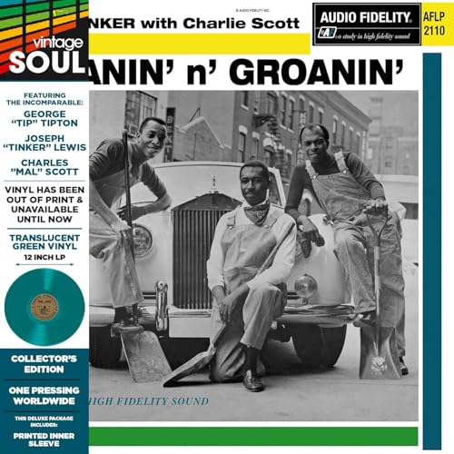 Album cover showing three men with shovels posing in front of a vintage car.