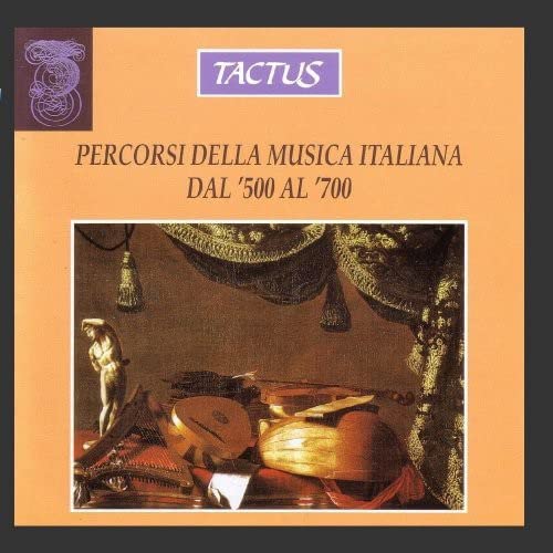 CD cover: orange background, classical art detail, musical instruments, and text.