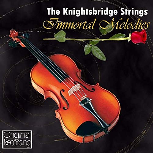 CD cover featuring a violin, rose, and swirling gold design.