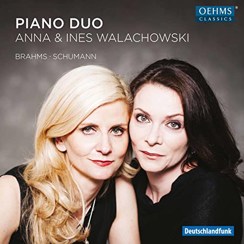 CD cover featuring two women, Anna & Ines Walachowski, piano duo.