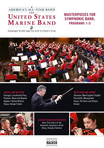 DVD cover featuring the United States Marine Band performing with a conductor.