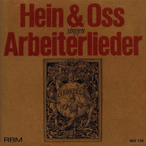 CD cover for "Hein & Oss singen Arbeiterlieder" with a historical illustration.