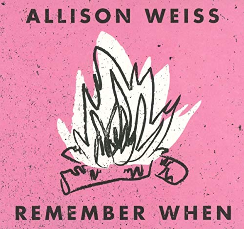 CD cover: pink background with black sketch of flames and text.