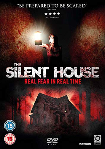 DVD cover for horror film "The Silent House" featuring a house and woman.