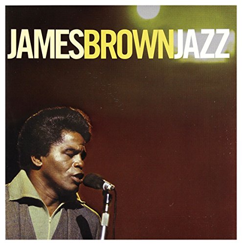 James Brown portrait on a dark yellow and brown "Jazz" album cover.