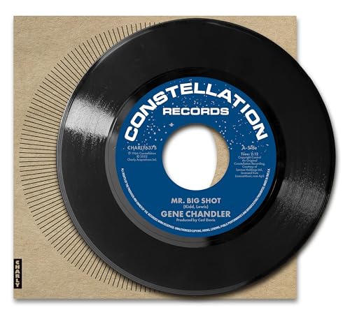 Black vinyl record with blue "Constellation Records" label, in a paper sleeve.