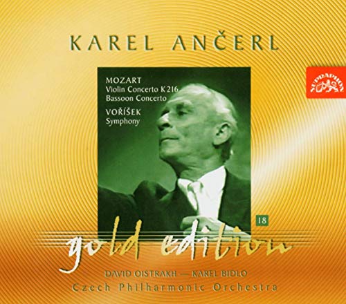 CD cover featuring conductor Karel Ančerl and gold lettering.