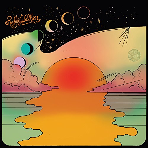 Ryley Walker album cover: stylized sunset, planets, and clouds in warm tones.