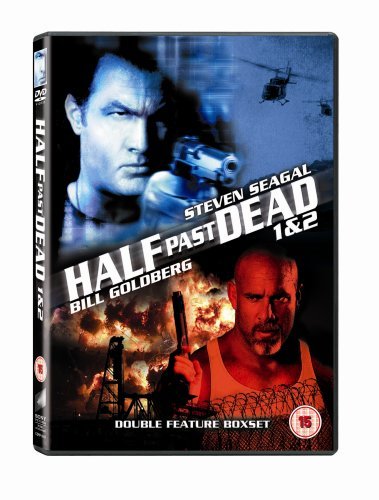 DVD cover for "Half Past Dead 1 & 2" featuring Steven Seagal and Bill Goldberg.