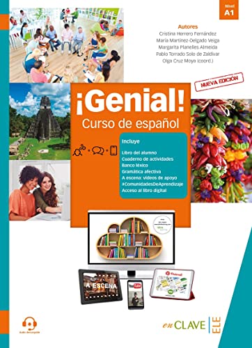 Genial! : Libro del alumno y Cuaderno de actividades 1 (A1) + audio desc (2021