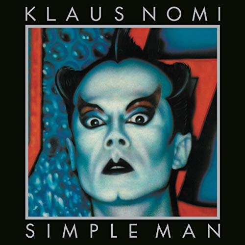 Klaus Nomi album cover, "Simple Man," featuring a stylized portrait.