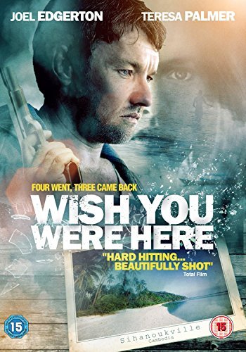 DVD cover for "Wish You Were Here" featuring a man holding a photograph.