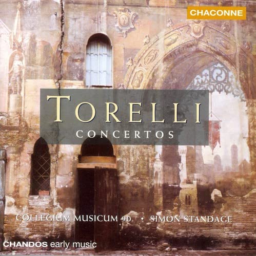 CD cover for Torelli concertos performed by Collegium Musicum 90.