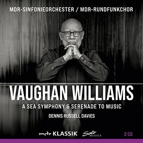 CD cover featuring conductor Dennis Russell Davies and text “Vaughan Williams”.