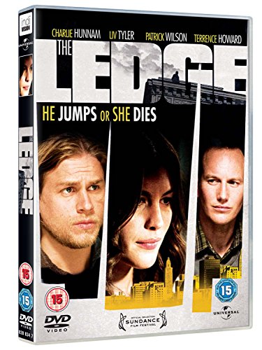 DVD cover for "The Ledge" featuring three faces and a city skyline.