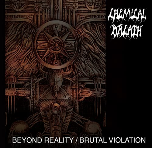Dark album cover with gothic imagery, skull, and band name "Chemical Breath".