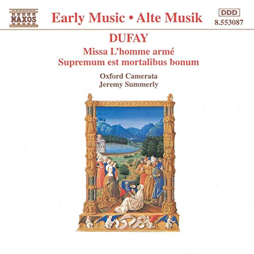 CD cover for Dufay’s “Missa L’homme armé” with medieval artwork.