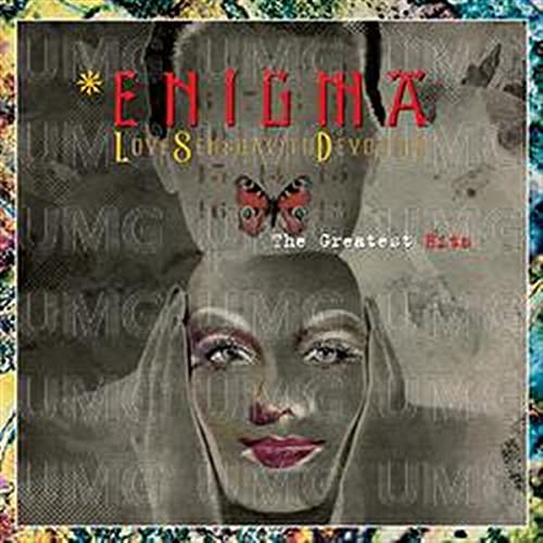 Album cover featuring a stylized face, a butterfly, and the text Enigma LSD.