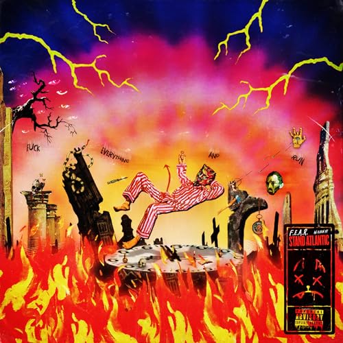 Album cover for Stand Atlanticās āF.E.A.R.ā with chaotic, fiery imagery.