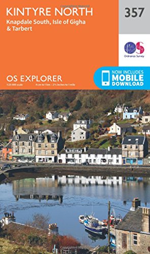 OS Explorer Map 357 Kintyre North OS Explorer Paper Map (OS Explorer Active Map)