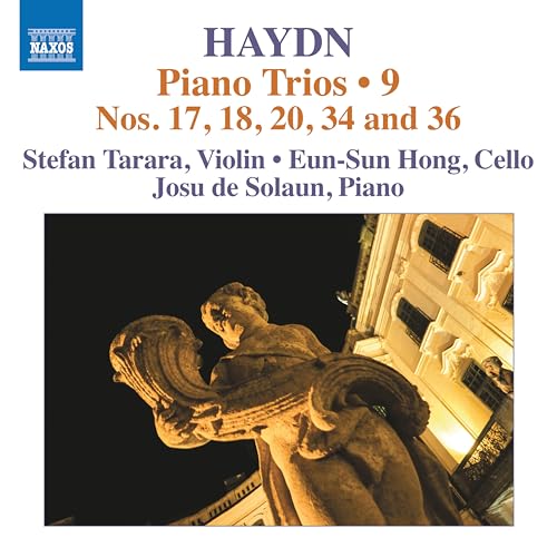 CD cover for Haydn Piano Trios Vol. 9, featuring a sculpture.