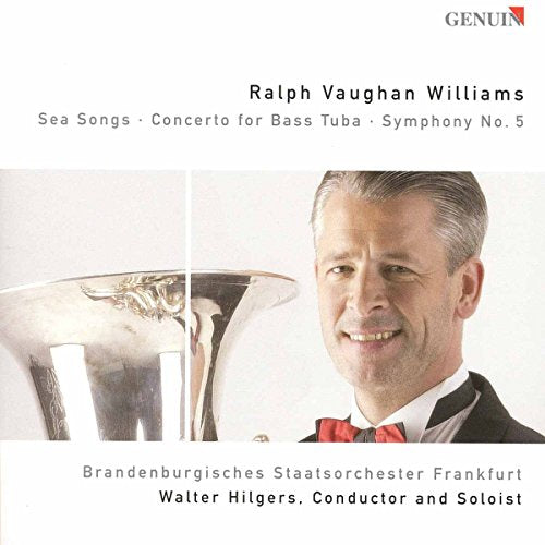 CD cover featuring a conductor and a shiny brass tuba.