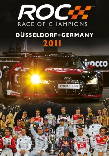 Race of Champions 2011 DVD cover featuring a red Audi race car and drivers.