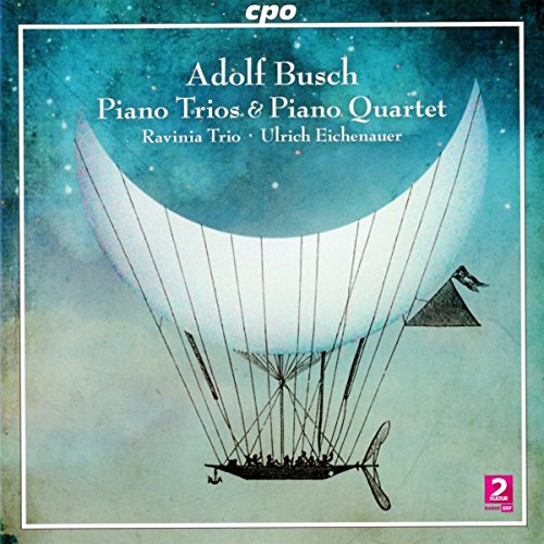 CD cover for Adolf Busch Quartet’s Piano Trios, featuring a crescent moon.