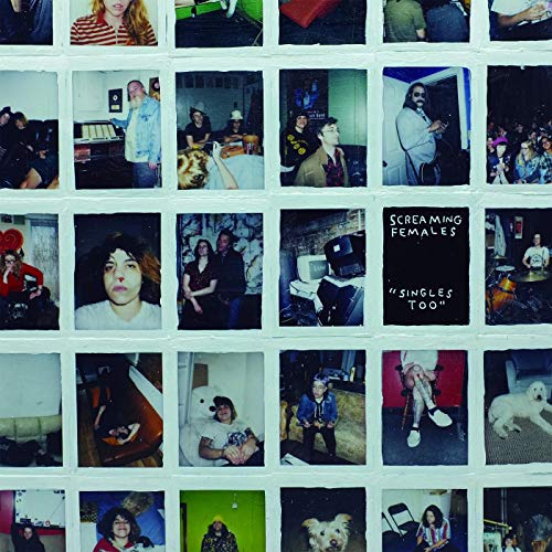 CD cover for Screaming Females’ “Singles Too” featuring a collage of photos.