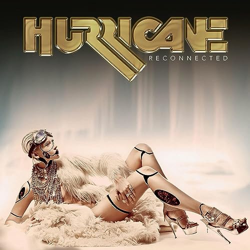 Album cover for "Hurricane - Reconnected" featuring a reclining woman.