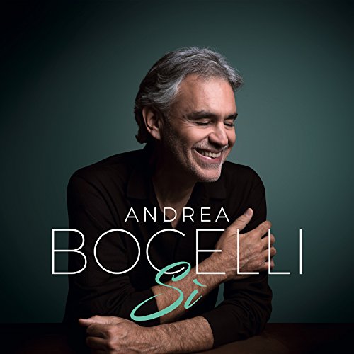 Andrea Bocelli album cover, "Si", featuring a portrait of the singer.