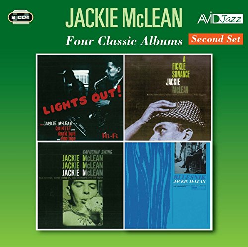 Jackie McLean Four Classic Albums CD cover featuring four jazz album artworks.