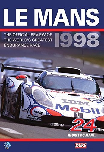 DVD cover for "Le Mans 1998" featuring a white Porsche race car.