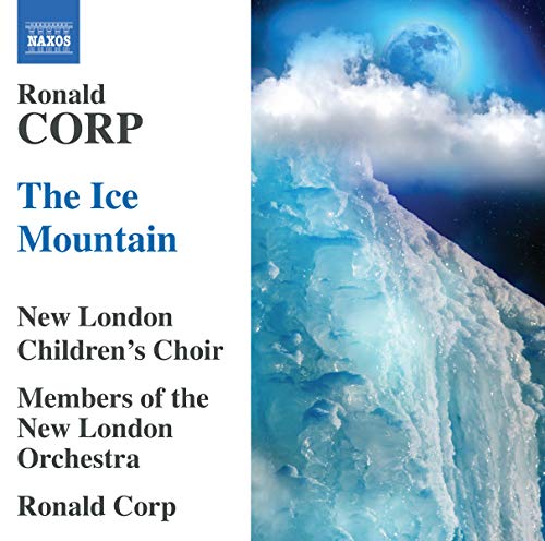 CD cover for "The Ice Mountain" by Ronald Corp, featuring an iceberg.