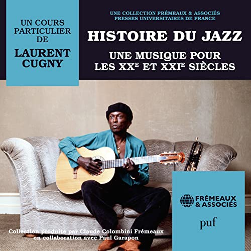 CD cover: jazz musician with guitar, text about jazz history.
