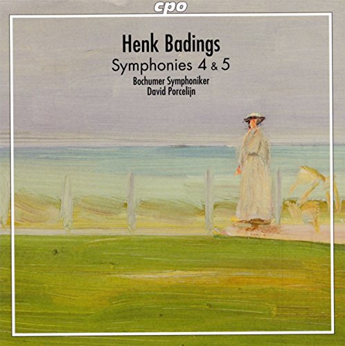 CD cover: painting of a woman by the sea, text “Henk Badings”.