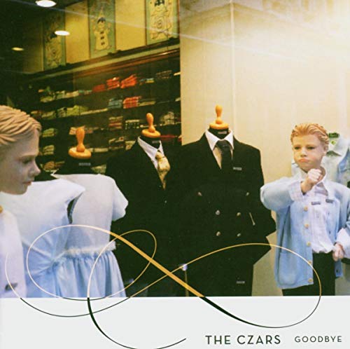 CD cover: children and mannequins stand before a shop window.