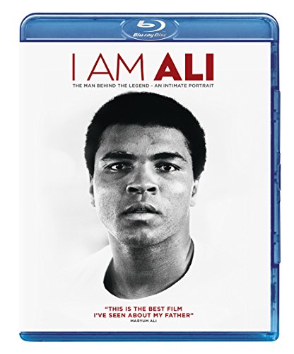 Blu-ray cover featuring a portrait of Muhammad Ali in black and white.