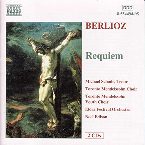CD cover for Berlioz’s Requiem, featuring a painting of the crucifixion.