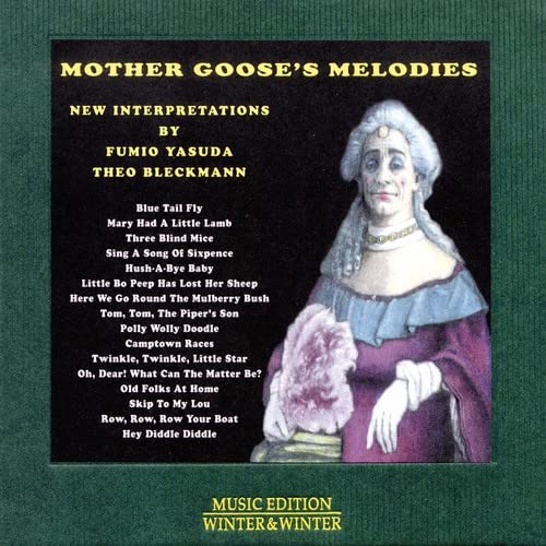 CD cover for "Mother Goose's Melodies" featuring a woman in historical dress.