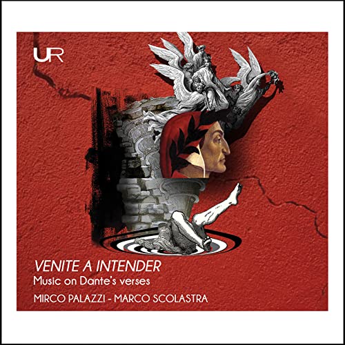 CD cover: Dante Alighieri portrait with angelic figures and text.