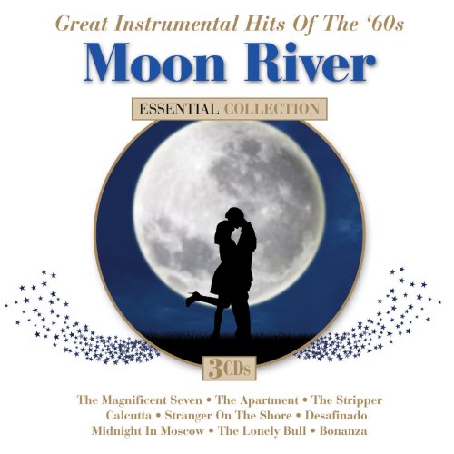 CD cover for "Moon River" featuring a couple silhouetted against a moon.