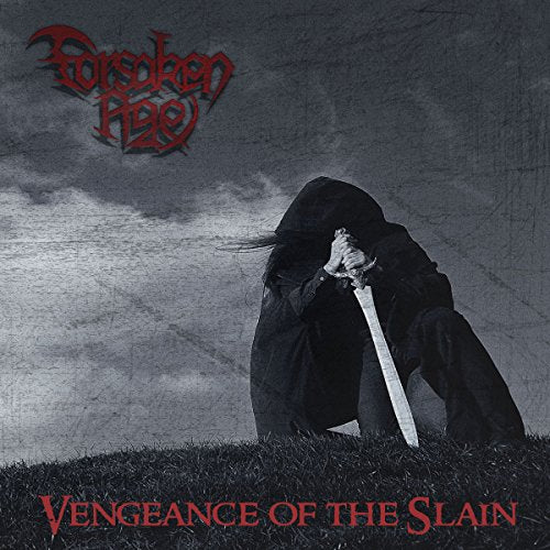 CD cover: hooded figure with sword, dark and stormy landscape.