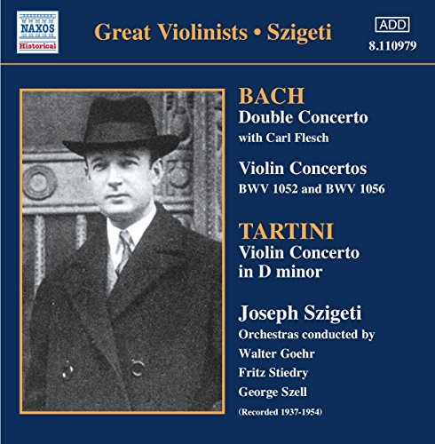 CD cover featuring violinist Joseph Szigeti in a black and white portrait.
