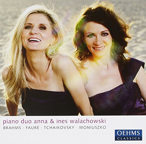CD cover featuring two smiling women, Anna & Ines Walachowski, a piano duo.